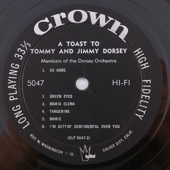 A Toast To Tommy & Jimmy Dorsey Orchestra 1957 Mono Jazz Vinyl LP Record 5047 - Picture 14 of 16